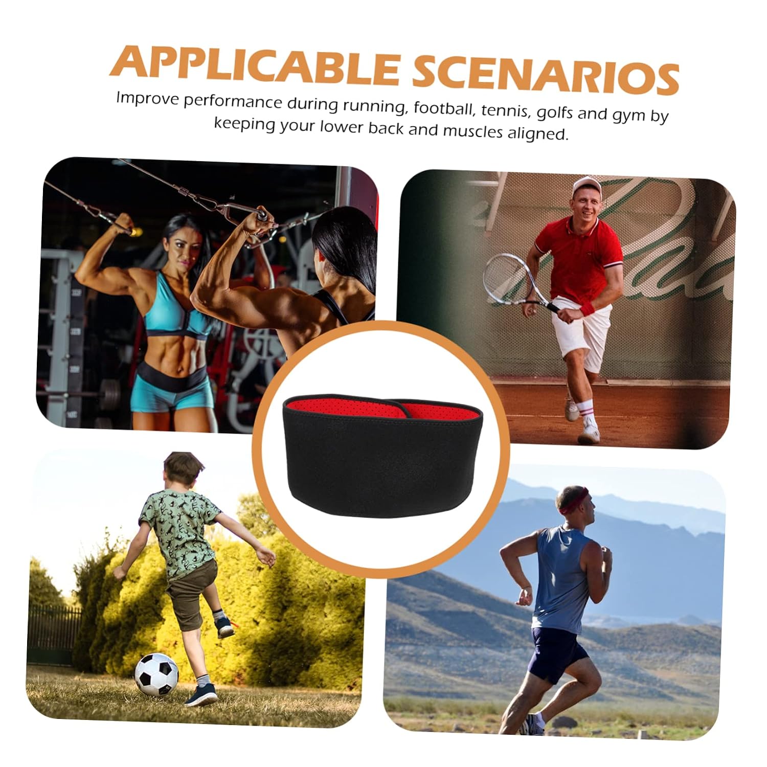 Comfortable Lower Back Brace for Durable Fitness Waist Support Belt for Dance Exercise Breathable Material for Activities