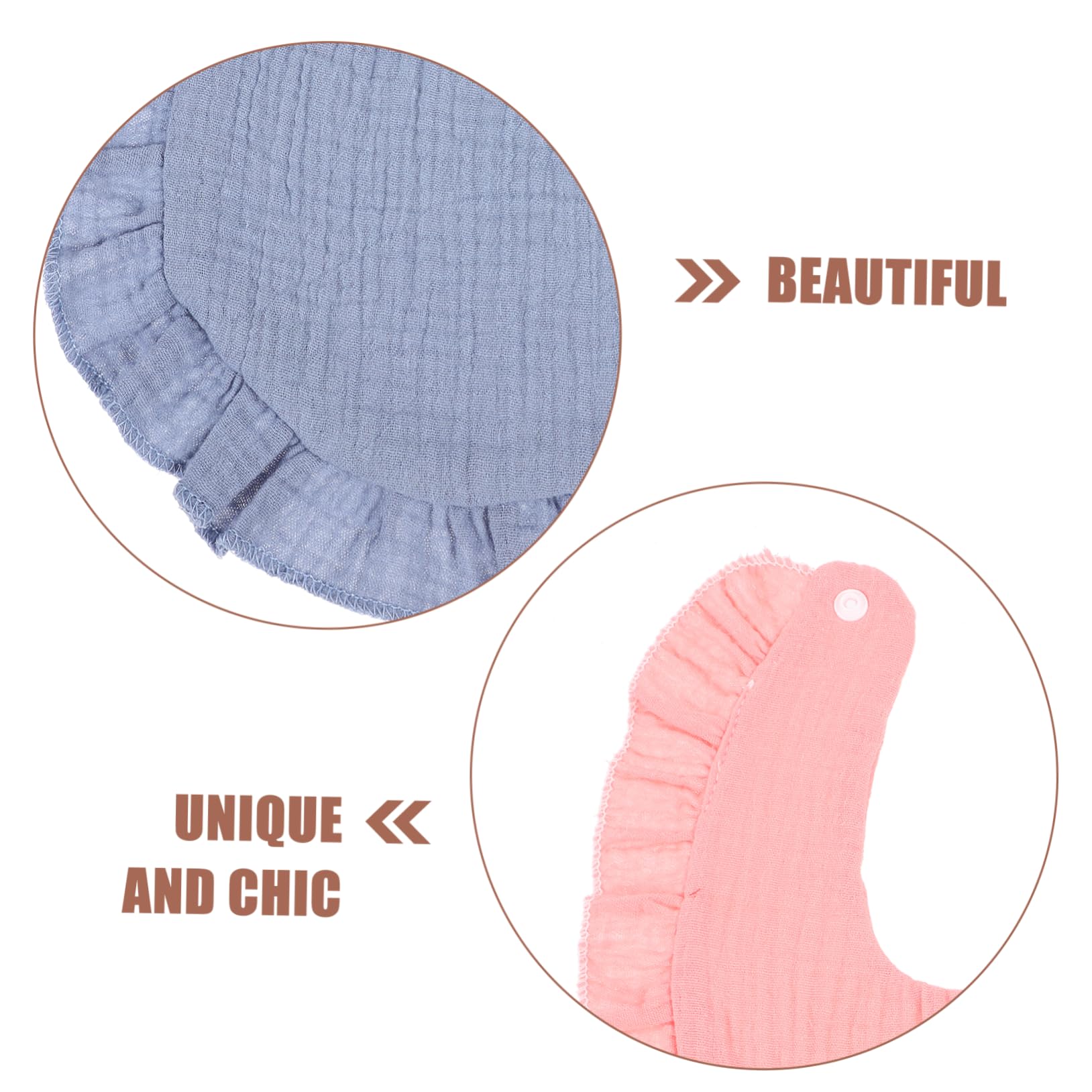 4 piezas Baberos de Algodón Impermeables para Bebés Baberos para Niñas Diseño Ligero y Práctico