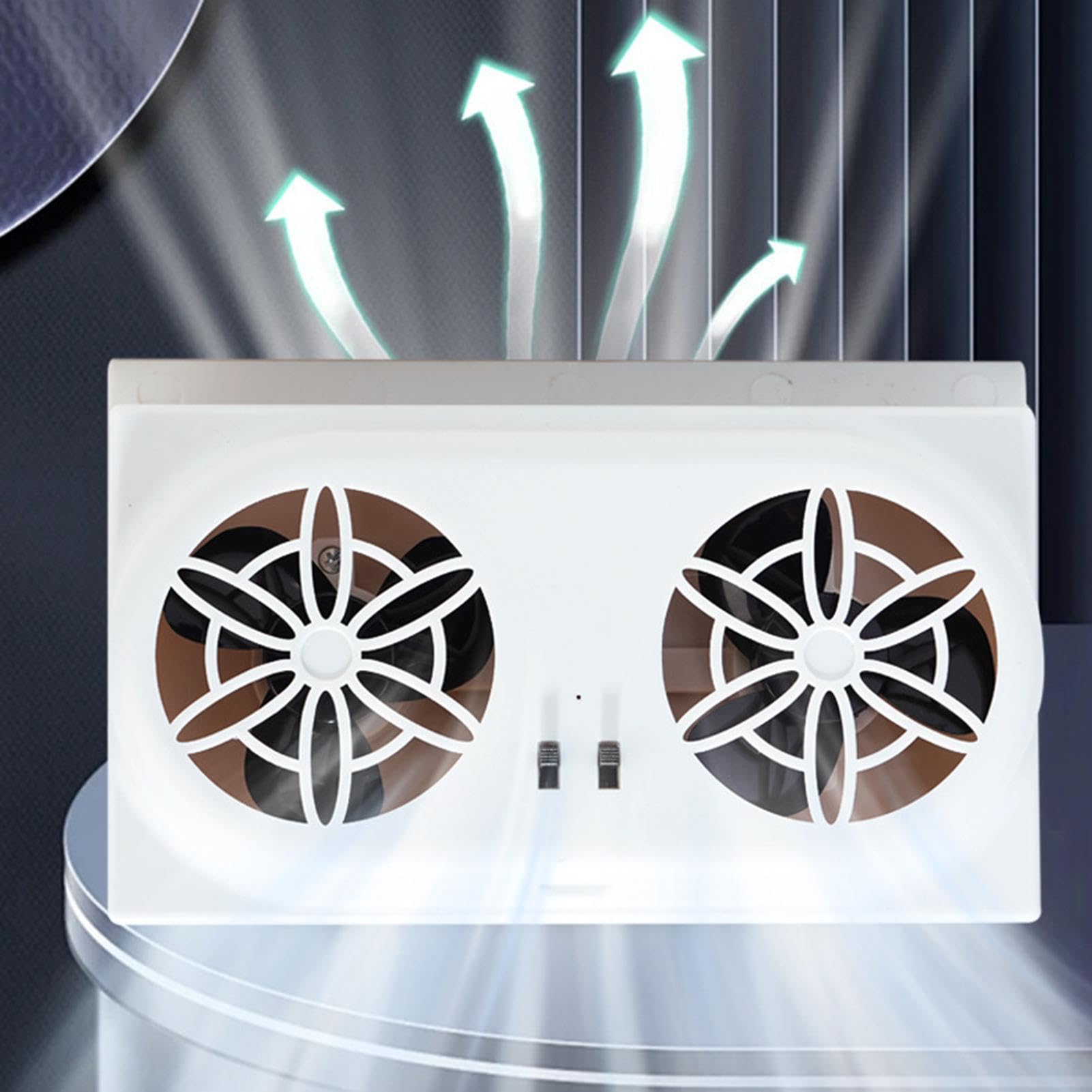 Ventilatore Di Scarico Per Finestrino 'Auto, 5000 RPM Radiatore Per Veicolo Alimentato USB, Estrattore D'Aria, Per Finestrino Auto e Camion Circolazione Aria Estate Viaggio su Strada Parcheggio