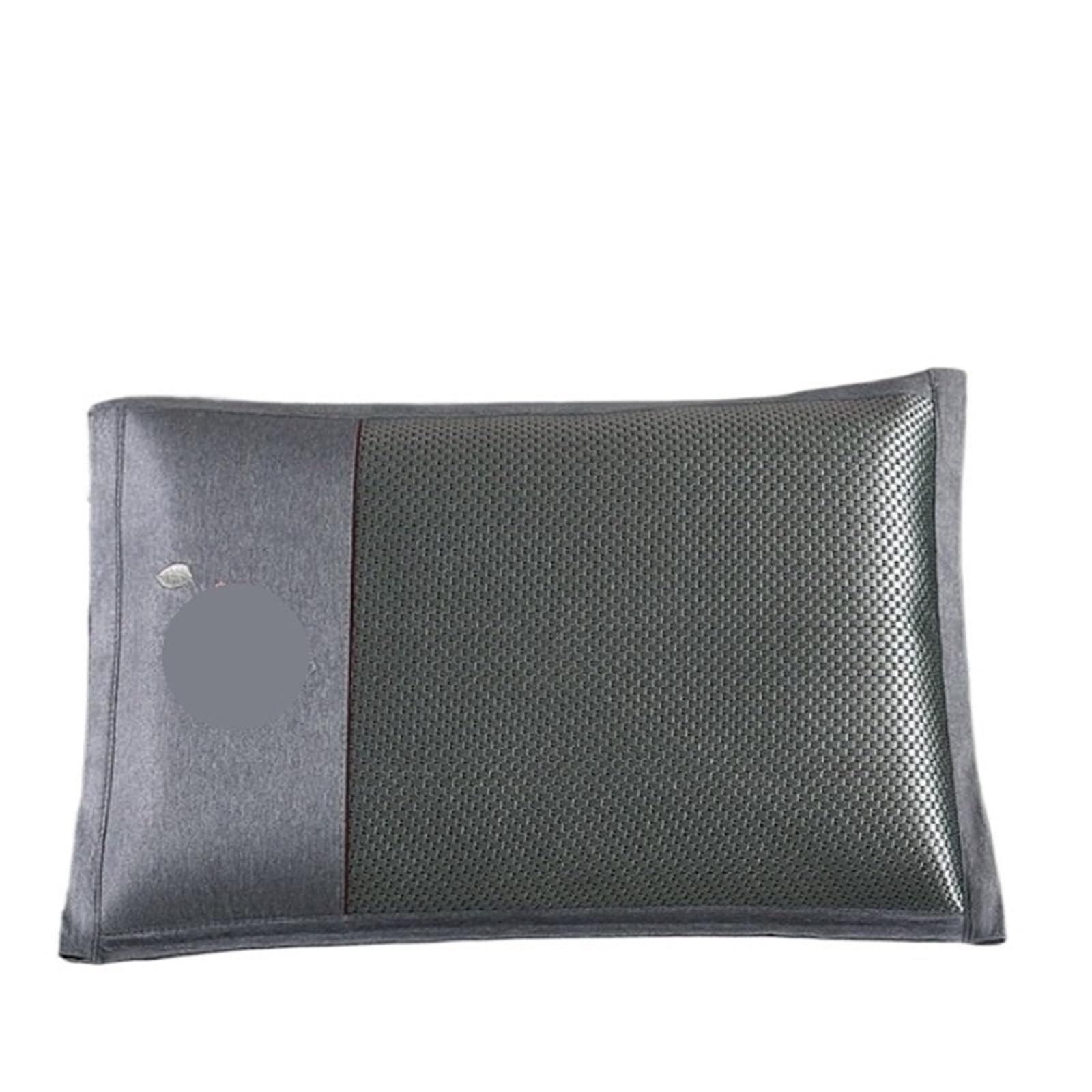PJFCEWFDGX 1PCS Spring And Summer Embroidered Ice Vine Cool Pillow To Help Sleep Dormitory Silk(Black)