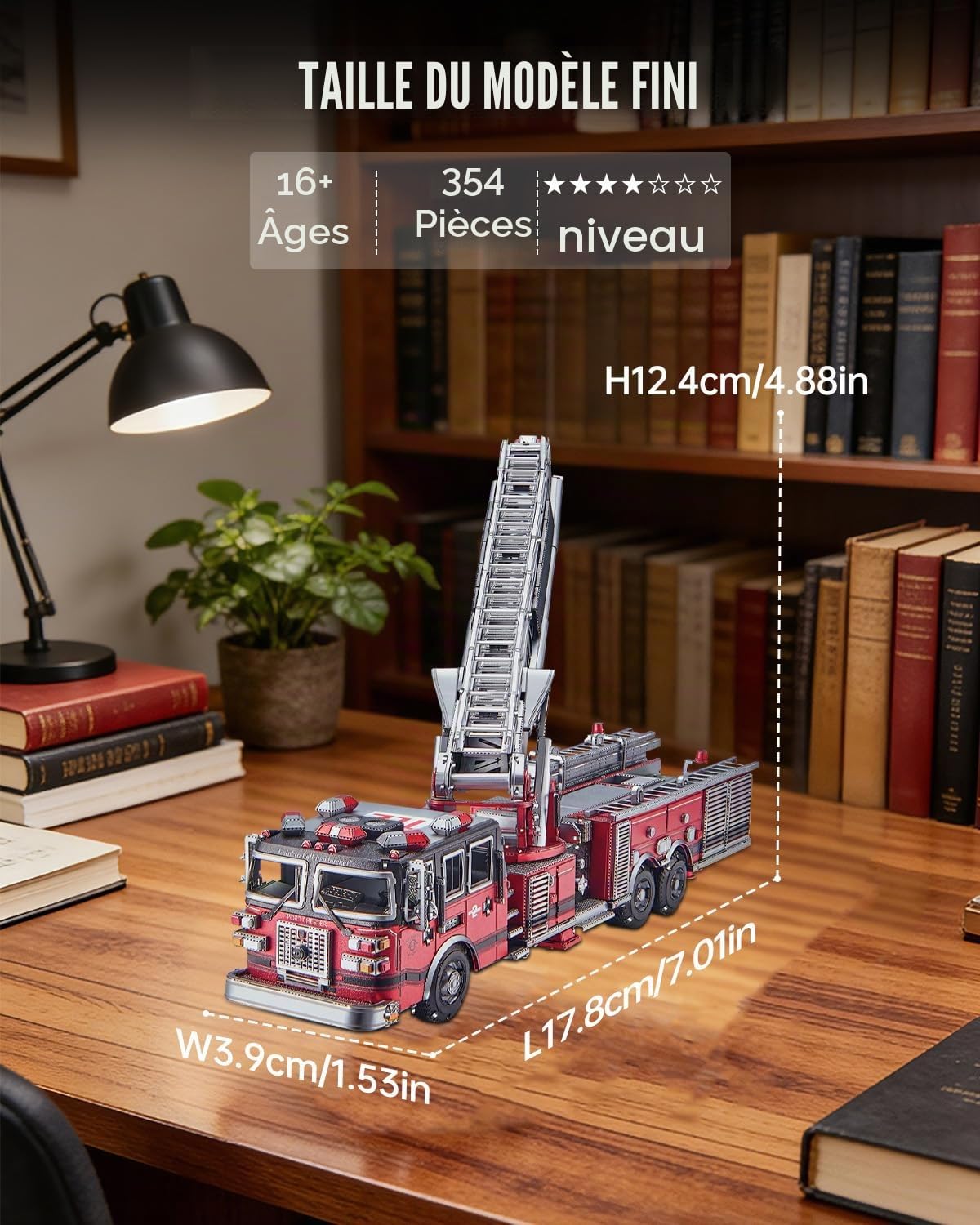 Piececool Maquette en métal pour adultes - Puzzle 3D en métal pour adultes - Kit de construction de loisirs créatifs - Cadeau d'anniversaire, de Noël pour adolescents de 14 ans et plus