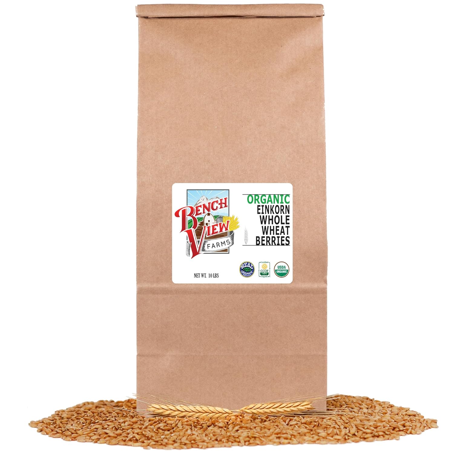 Organic Einkorn Wheat Berries - 10lbs
