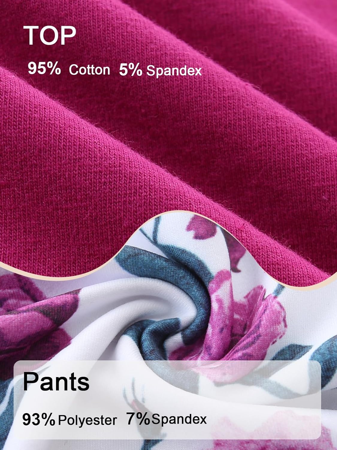 Newborn Baby Girl Clothes Infant Girls Outfits Long Sleeve Ruffle Cotton Romper and Floral Pants Set with Headband - Image 5