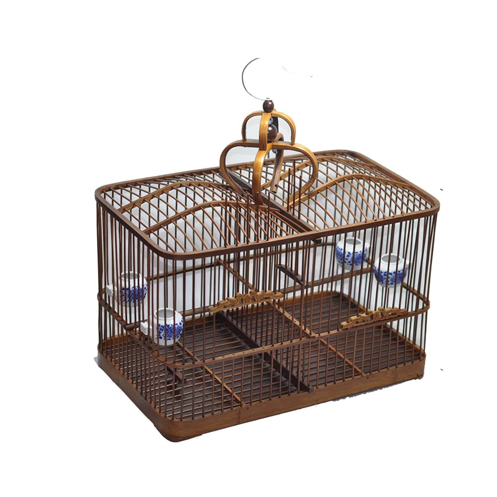 Solid Bird Cage The New Bamboo Cage is Made of Jade Bird Soy Bean and Bamboo with Pure Handmade Square Cage and Red Acacia Bird Cage for Lovebirds Finches Parrotlet Bird Cage