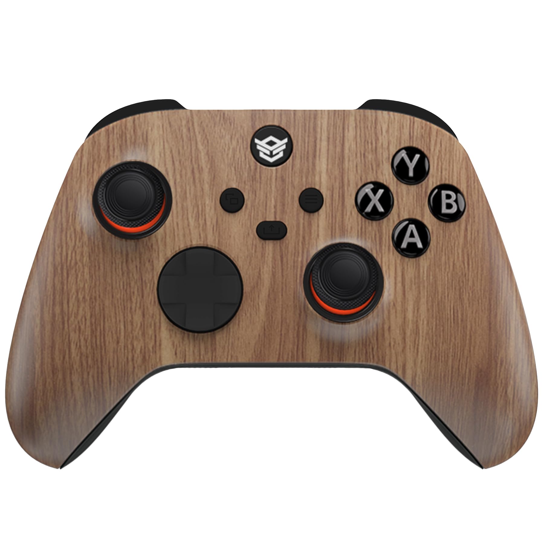 HEXGAMING Controller wireless Ultra X per Xbox Series X & S, per Xbox One e per Windows 7/8/10-4 pulsanti posteriori, grilletti regolabili, levette intercambiabili, 6 profili, motivo legno