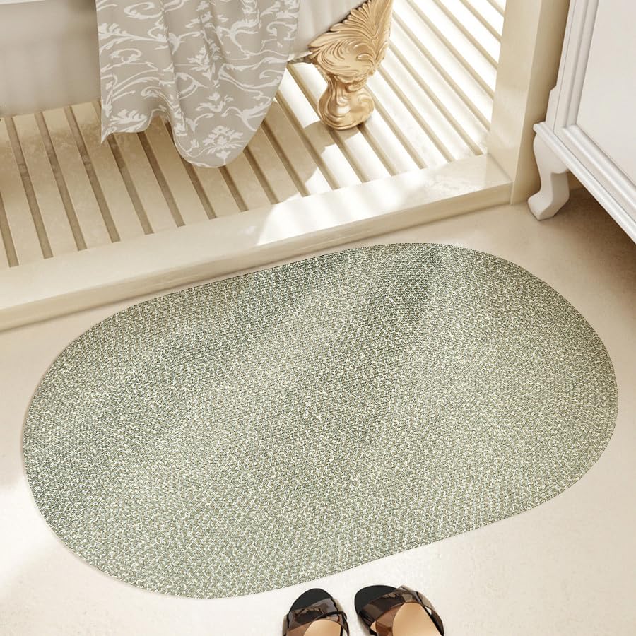 Tapete Ovalado Trenzado 2' x 3' RRI Home Decor miniatura 4