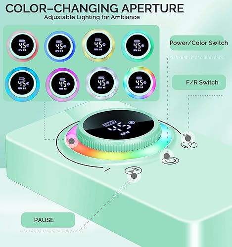 Miniatura 5 de Taladro eléctrico de uñas de 45000 RPM, máquina profesional recargable de lima de uñas con 2 baterías de 2000 mAh, 13 brocas, kit de archivos