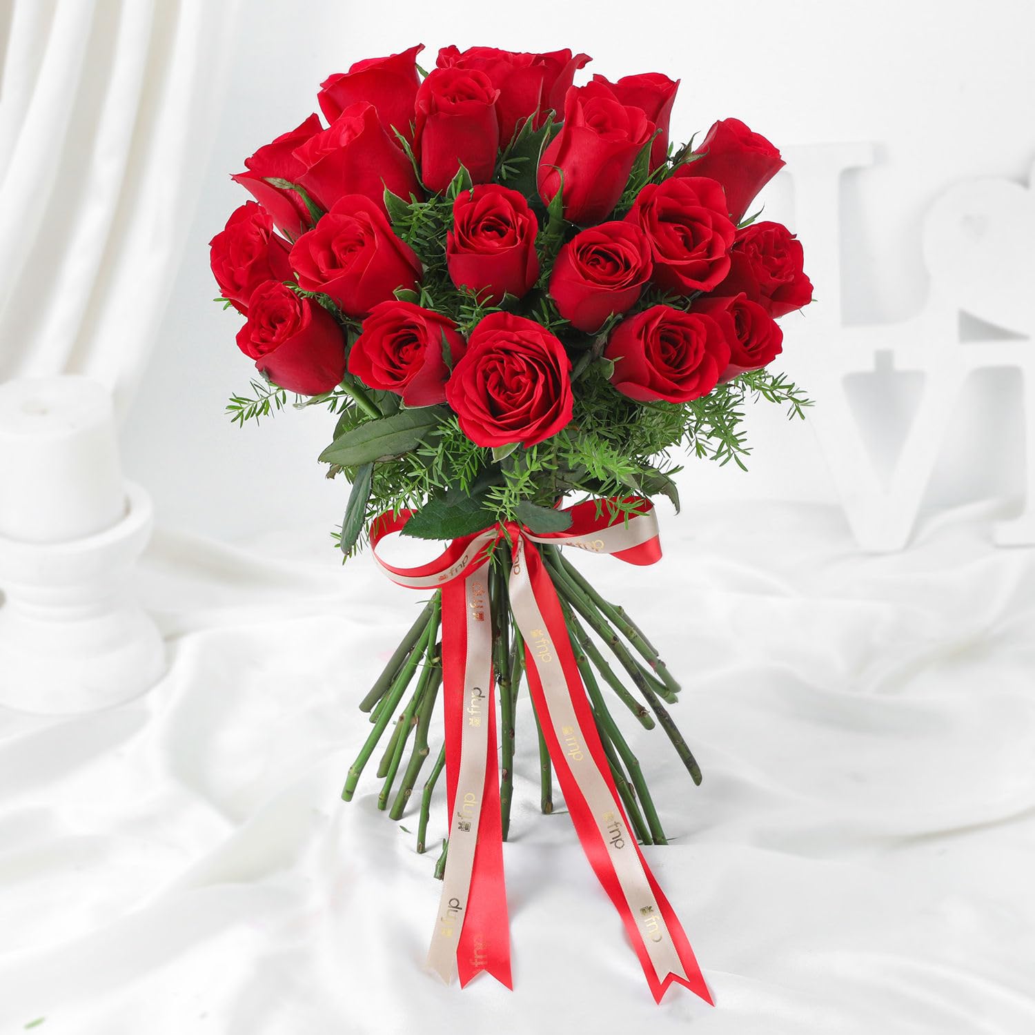 fnp My Sweet Love Rose Bouquet For Birthday Gift, Anniversary Gift, Women's Day Gift, Valentine's Day Gift & Gift For Special Occasion, Wedding Flower Bouquet, Fresh Flower Wedding Gift-picture-13