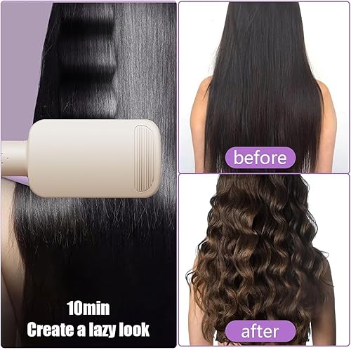 Miniatura 6 de Waver rizador de pelo, rizador iónico profundo con 3 barriles de cerámica, calentamiento rápido, anti-quemaduras, doble voltaje, 4 temperaturas