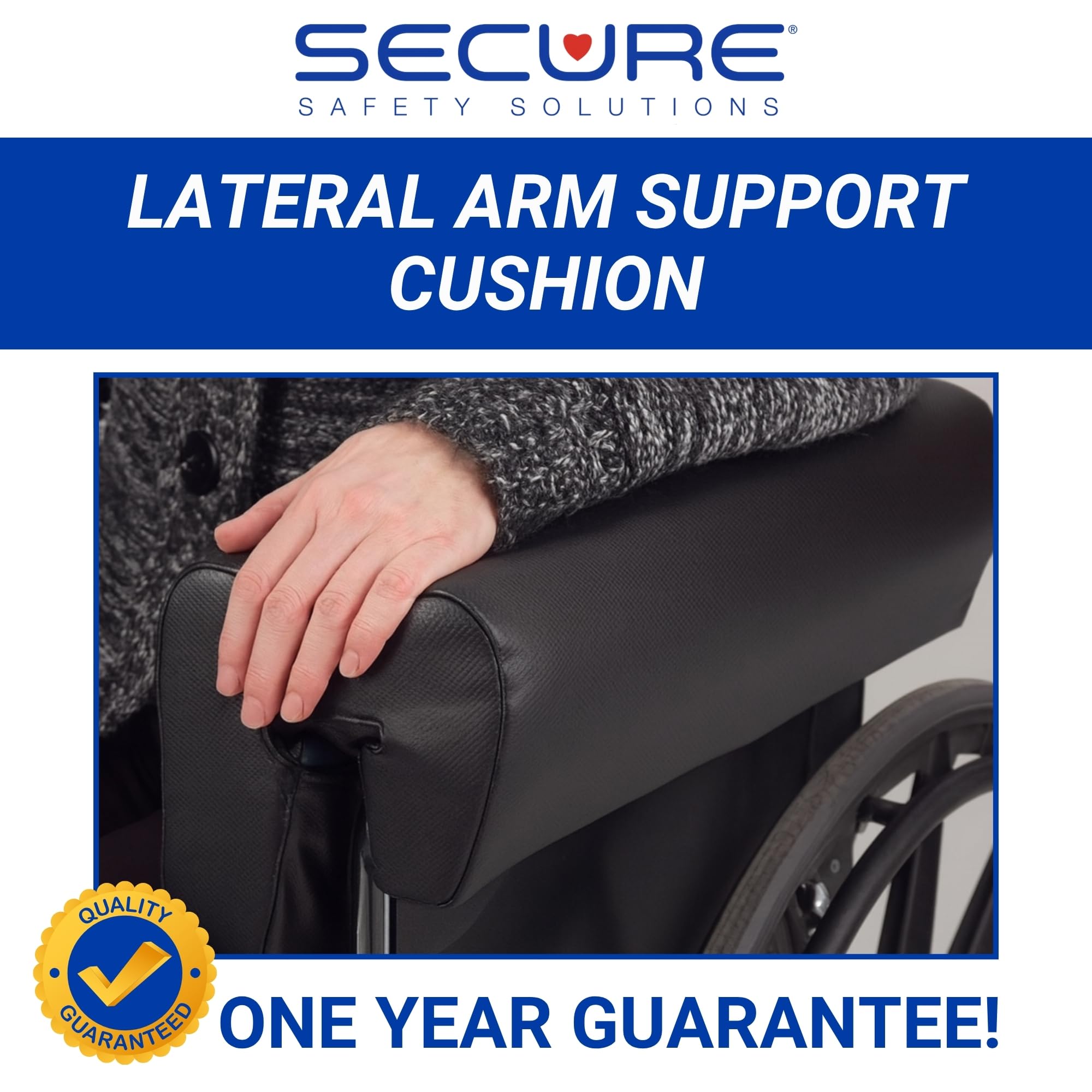 Amazon | Secure Safety Solutions車椅子アームレスト横サポート