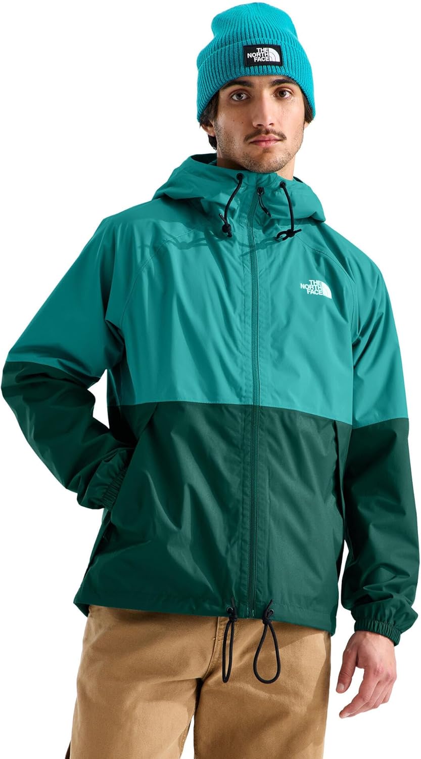 THE NORTH FACE Men's Antora Rain Hoodie | Windproof & Waterproof With Adjustable Hood, Drawcord Hem