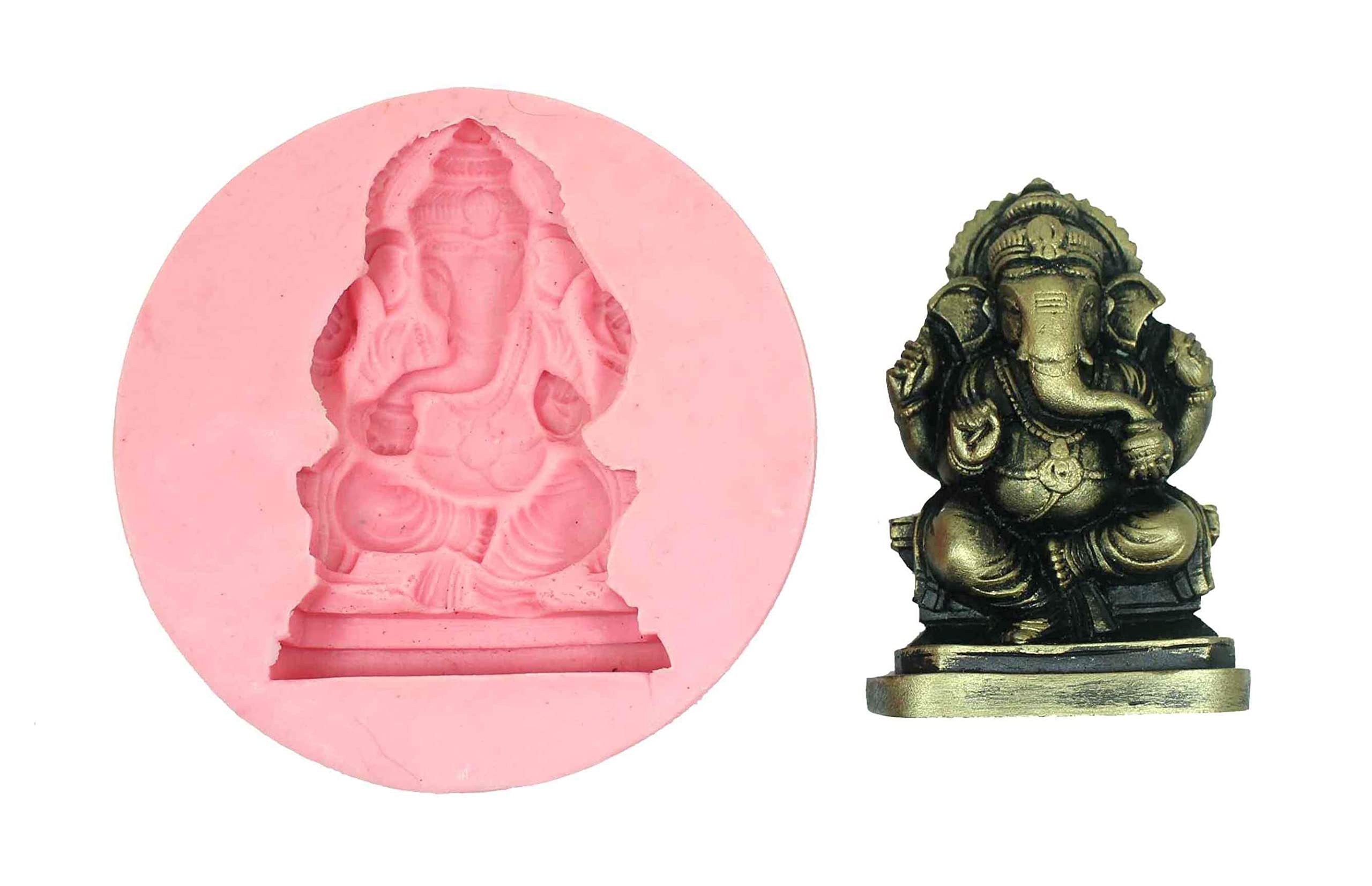 Claysphere Vinayaka Ganesha Silicone Mould (Small) for Clay Ganesha Idol Making/Ecofriendly & Easy to Make/Art & Craft Mold-image-35