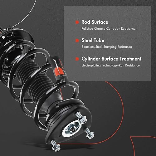 Miniatura 5 de A-Premium Conjunto completo de puntal y resorte helicoidal delantero compatible con Mazda CX-5 2013 2014 2015 2016, FWD, juego de 2 piezas