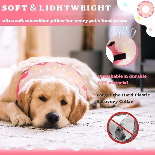 Miniatura 2 de Collar de dona inflable protector para perros y gatos, alternativa suave al cono de perro para recuperación de mascotas después de la cirugía,
