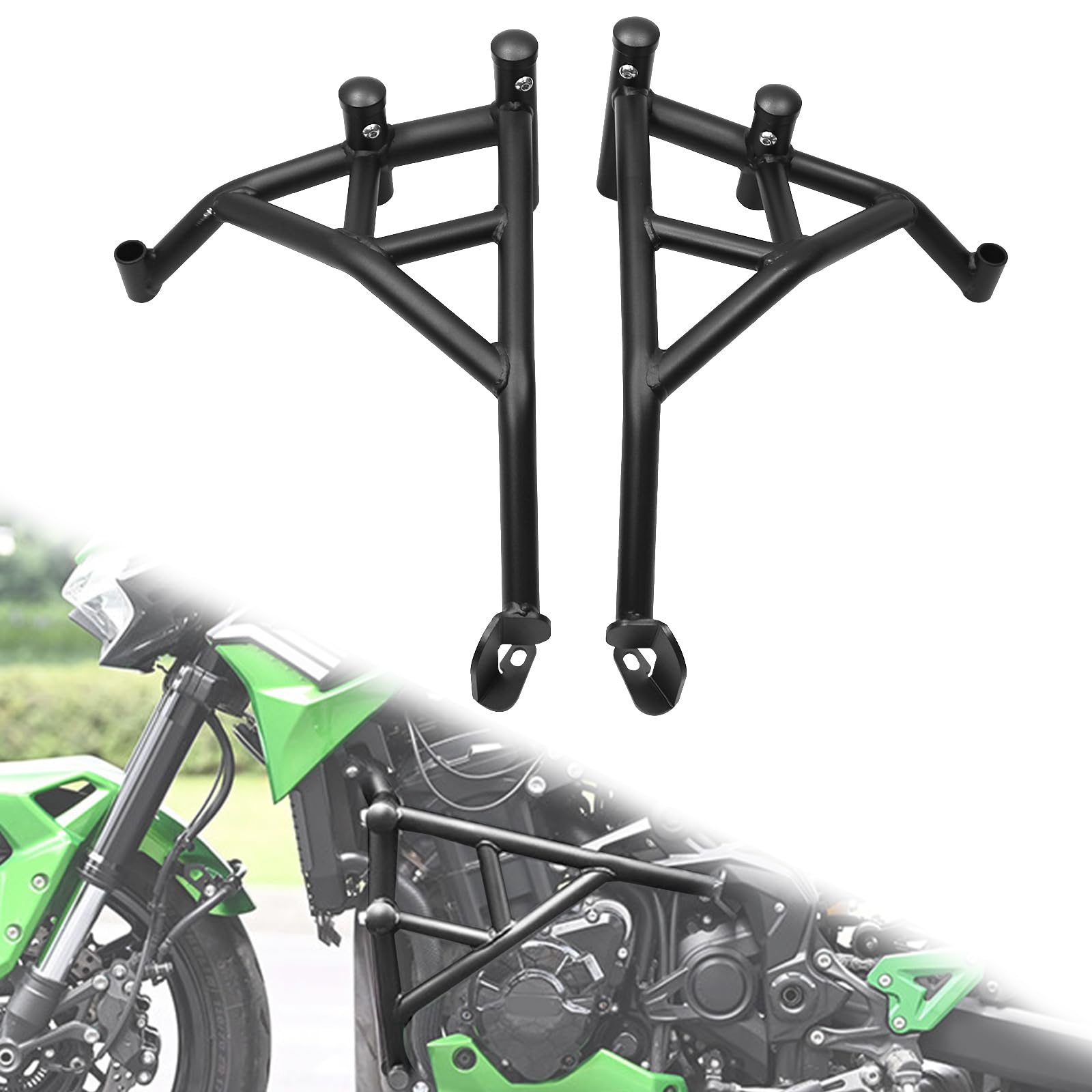 Photo 1 of for Z900 2017 2018 2019 2020 2021-2025 Motorcycle Anti-Fall Guard Bar Engine Bumper Spring