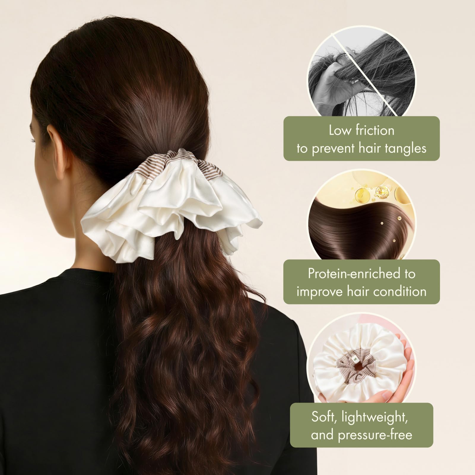 Amazon.com : LILYSILK 100% Mulberry Silk Scrunchies for 