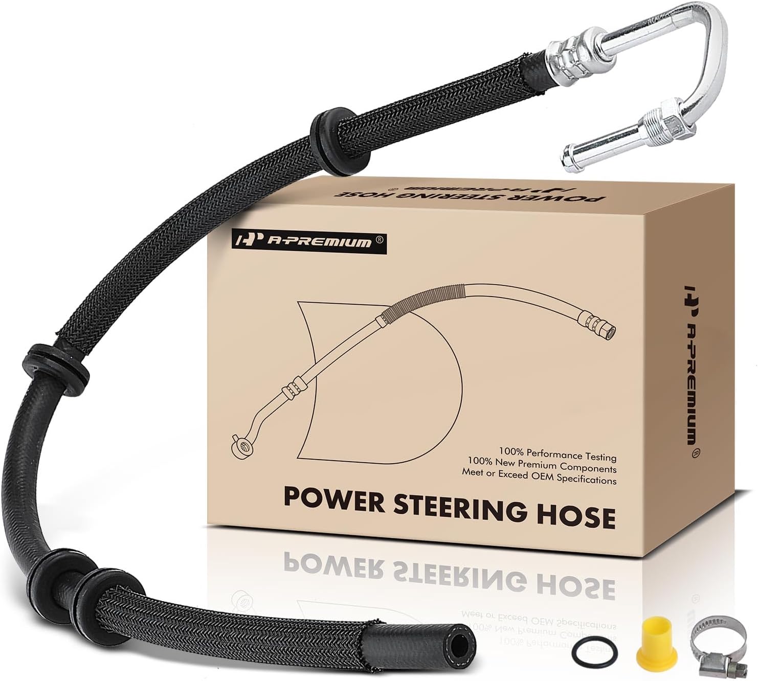A-Premium Power Steering Return Hose Line Assembly Compatible with Mercedes-Benz W163 Series ML320 1998-2001 3.2L, W163 Series ML430 1999-2001 4.3L, Gear/Rack Pinion to Reservoir