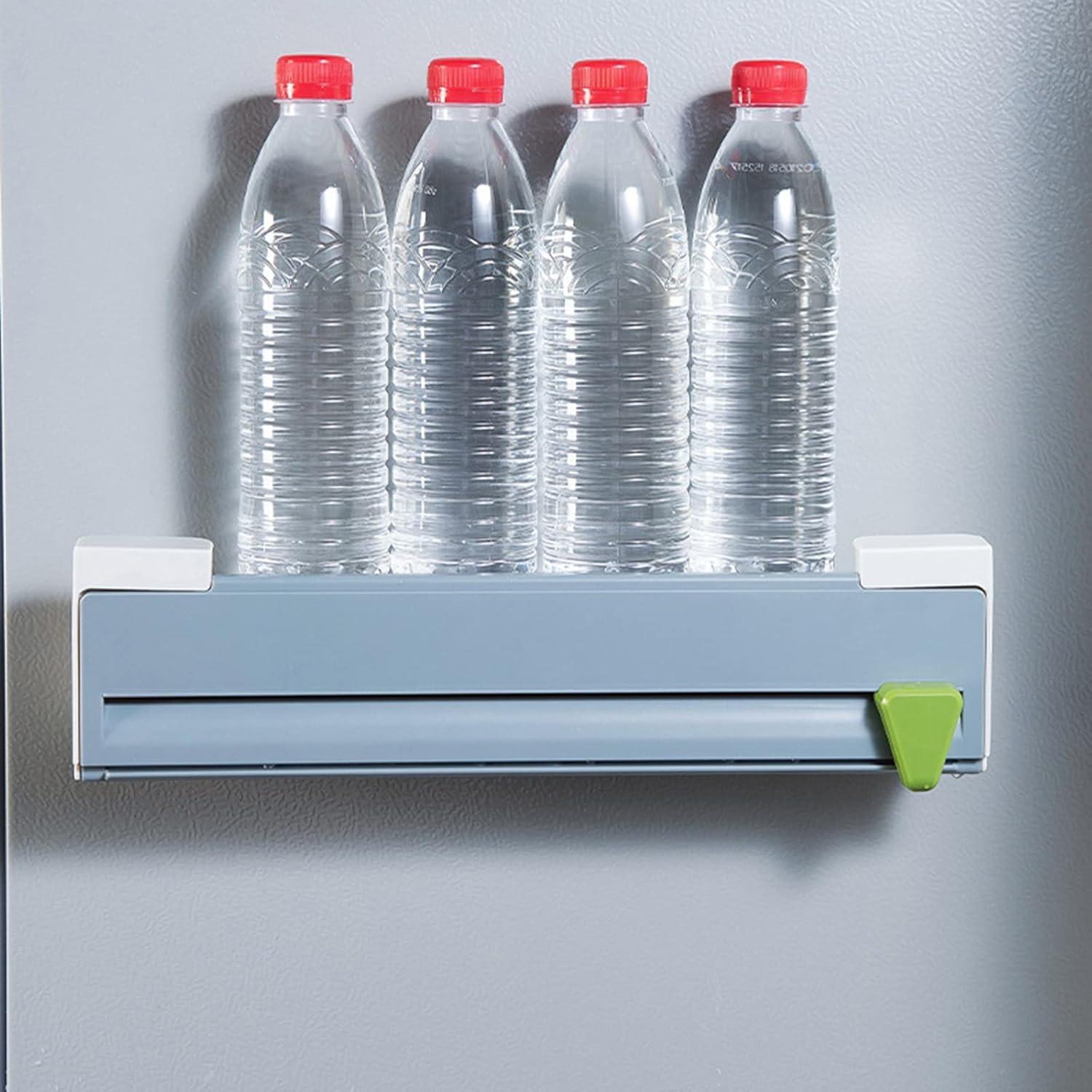 Cling Film Cutter Dispenser,Food Dispensers Wall Mounted Non-Porous Strong Sticker Plastic Packaging Cutting Machine Suitable for Food, Fruit and Vegetable Packaging in Kitchens,supermarkets