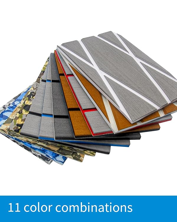 OCEANBROAD EVA Foam Boat Flooring 5.9''x3.9'' Sample Kit Marine Boats Decking Self-Adhesive Non-Slip Mat for Boats Pontoon Yacht Swim Platform Helm Pad RV Floor by OCEANBROAD - Image 5