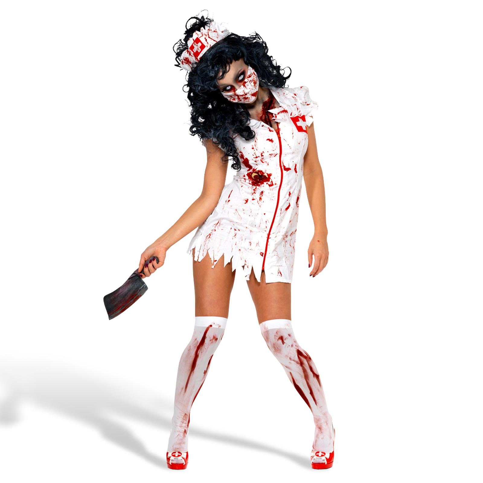 Amscan Zombie-Krankenschwester Kostüm Gr. 44-46 – Gruselige Halloween-Verwandlung Für Unisex
