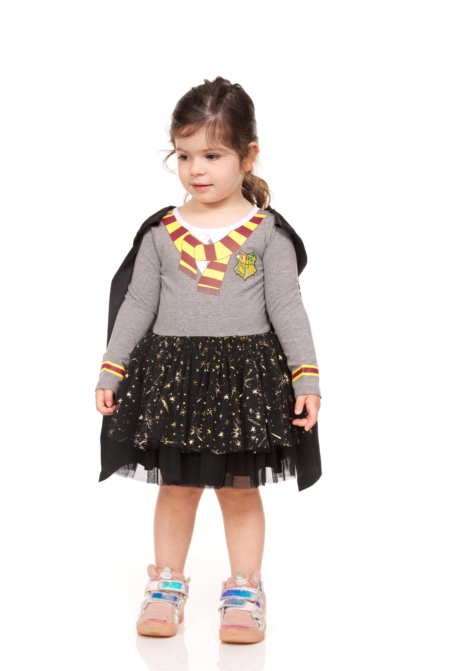 Harry Potter Baby Girls Gryffindor Tutu Dress with Removable Cape Dress to Play for Baby Girls (3-6M)