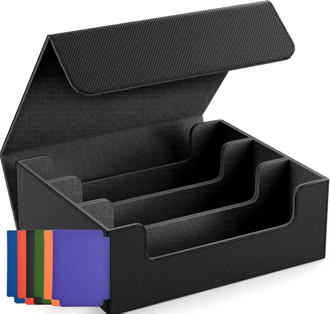 Amazon.com: WUTONMU 1800+ Card Storage Box, PU Leather Trading