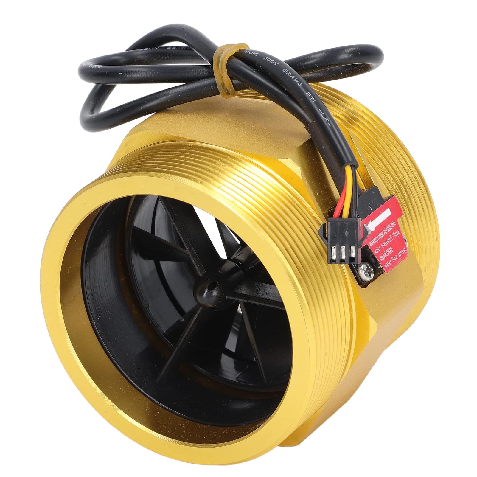 Sensor de Flujo de Agua, Interruptor de Flujo de Agua de Turbina de 3 Pulgadas, Interruptor de Inducción de Caudalímetro, Medidor de Flujo de Líquido de Salida NPN para Máquinas