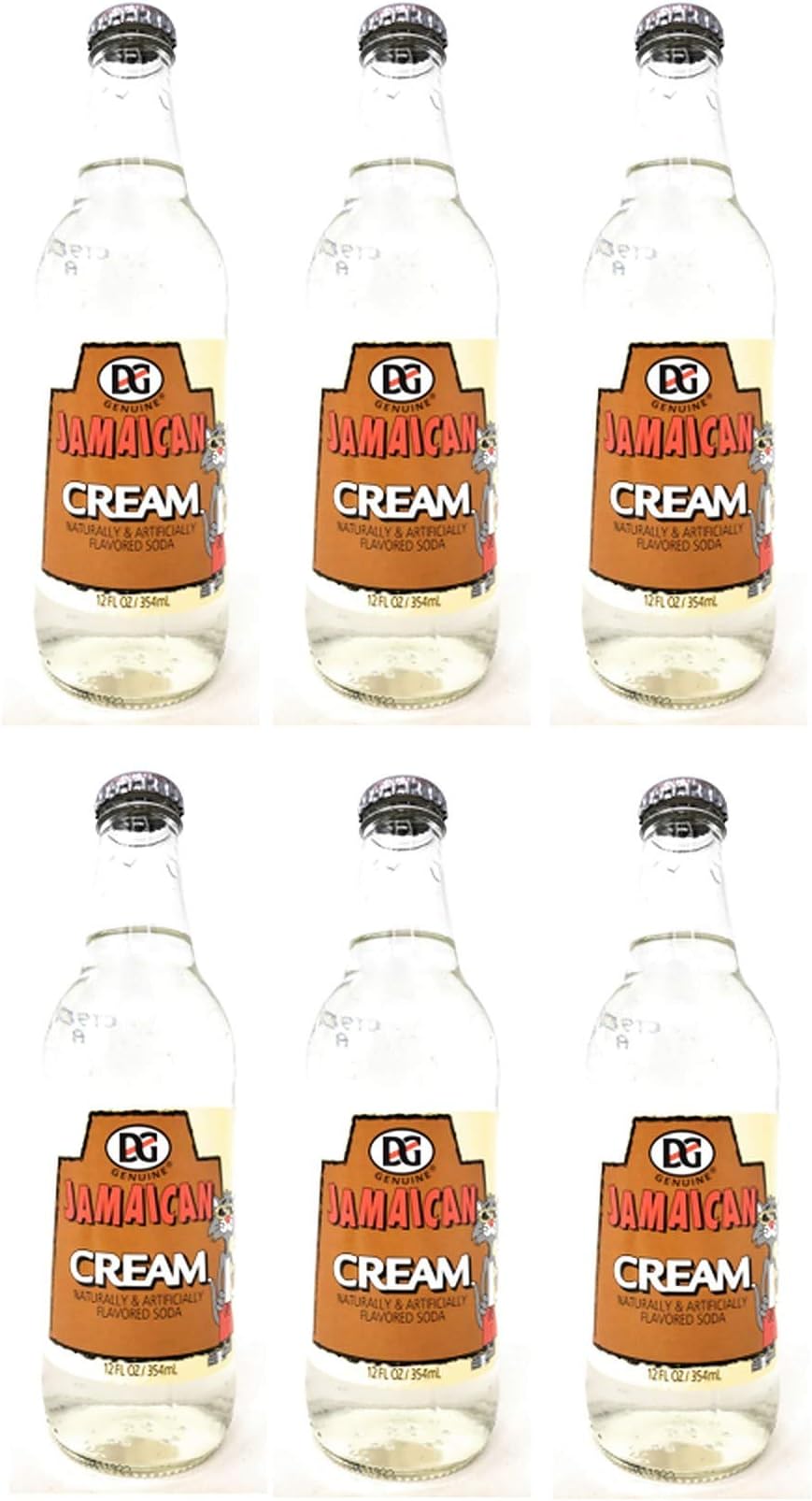 Genuine Jamaican Flavored Soda 6 Packs (Cream)
