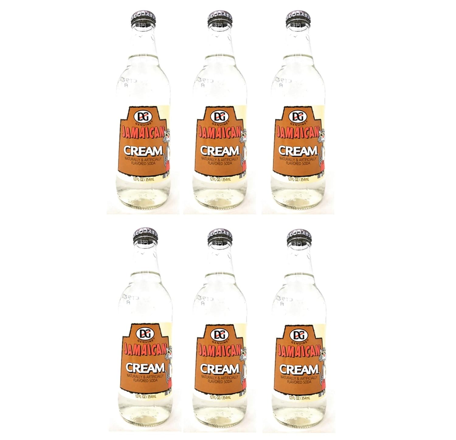 Genuine Jamaican Flavored Soda 6 Packs (Cream)