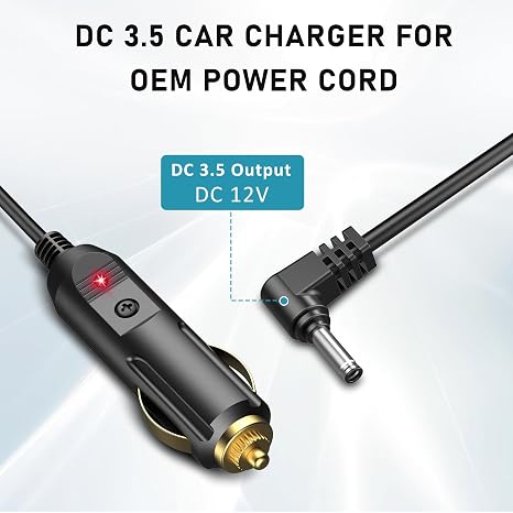 DC3.5 Car Charger for Furrion Backup Camera,6.5ft Cord