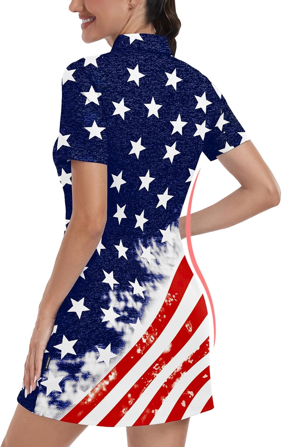 Soneven Womens Tennis Dress Sleeveless Golf Dresses with Shorts and Pockets Ruffle Sleeve Workout Athletic Dresses - Image 2