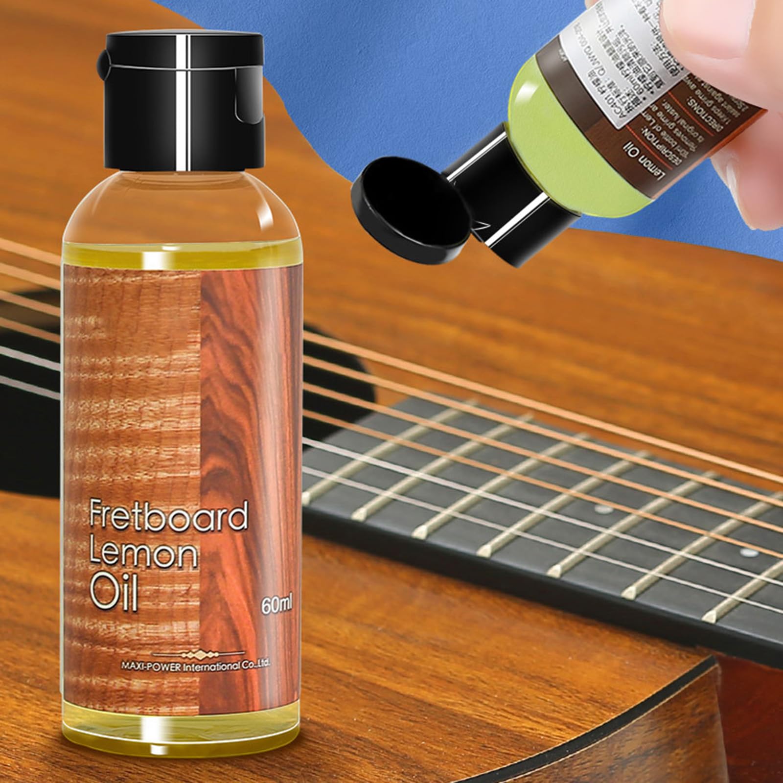 Huile De Touche De Guitare, 80 Ml D'huile D'entretien Pour Cordes De