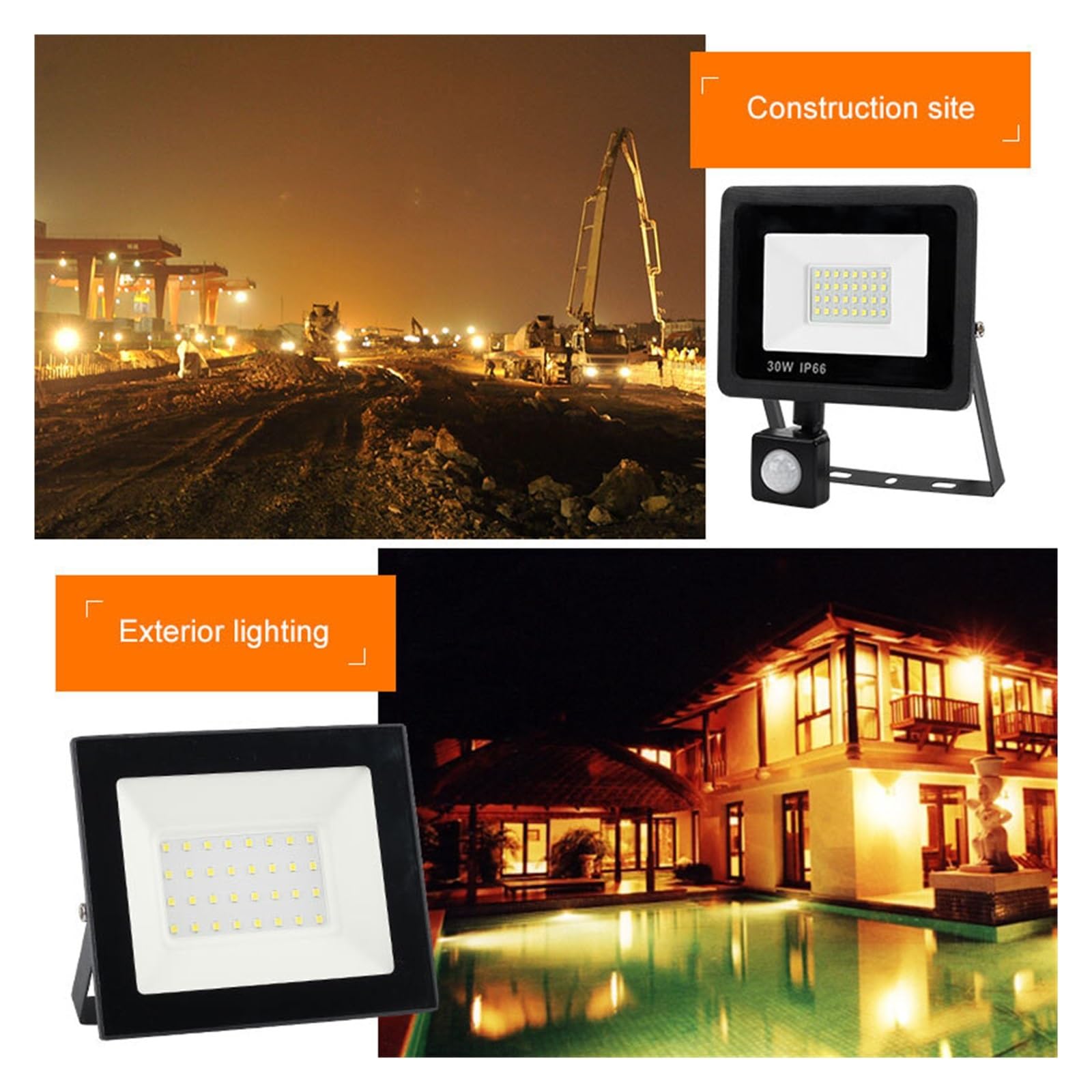 Nipify Faro Led Esterno Con Sensore Oviento 30W, 3000 L Faretto LED - Foto 14