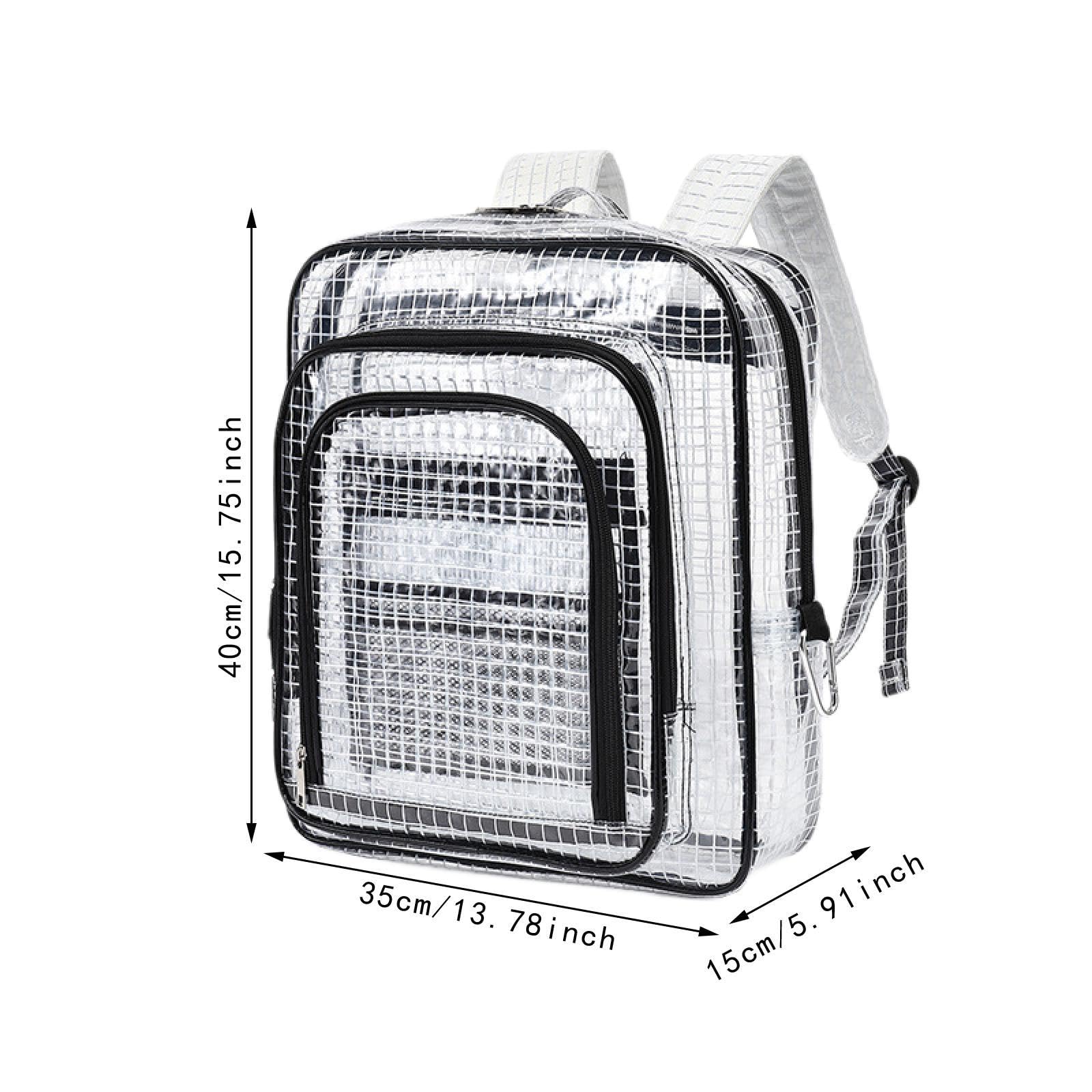 Borsa Porta Attrezzi per Camera Bianca, Zaino Trasparente in PVC, Stile Semplice, Zaino Da Giorno Trasparente per Ingegnere, Studente, S