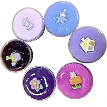6 Pack Slime, Toys for Girls,Butter Slime kit for Kids,Purple Slime for Girls and Boys, for Kids Slime Set Party kit Goodie Bag Stuffers, 4 5 6 7 8 9 10 Year Old Girl Birthday Gift Cute Stuff.