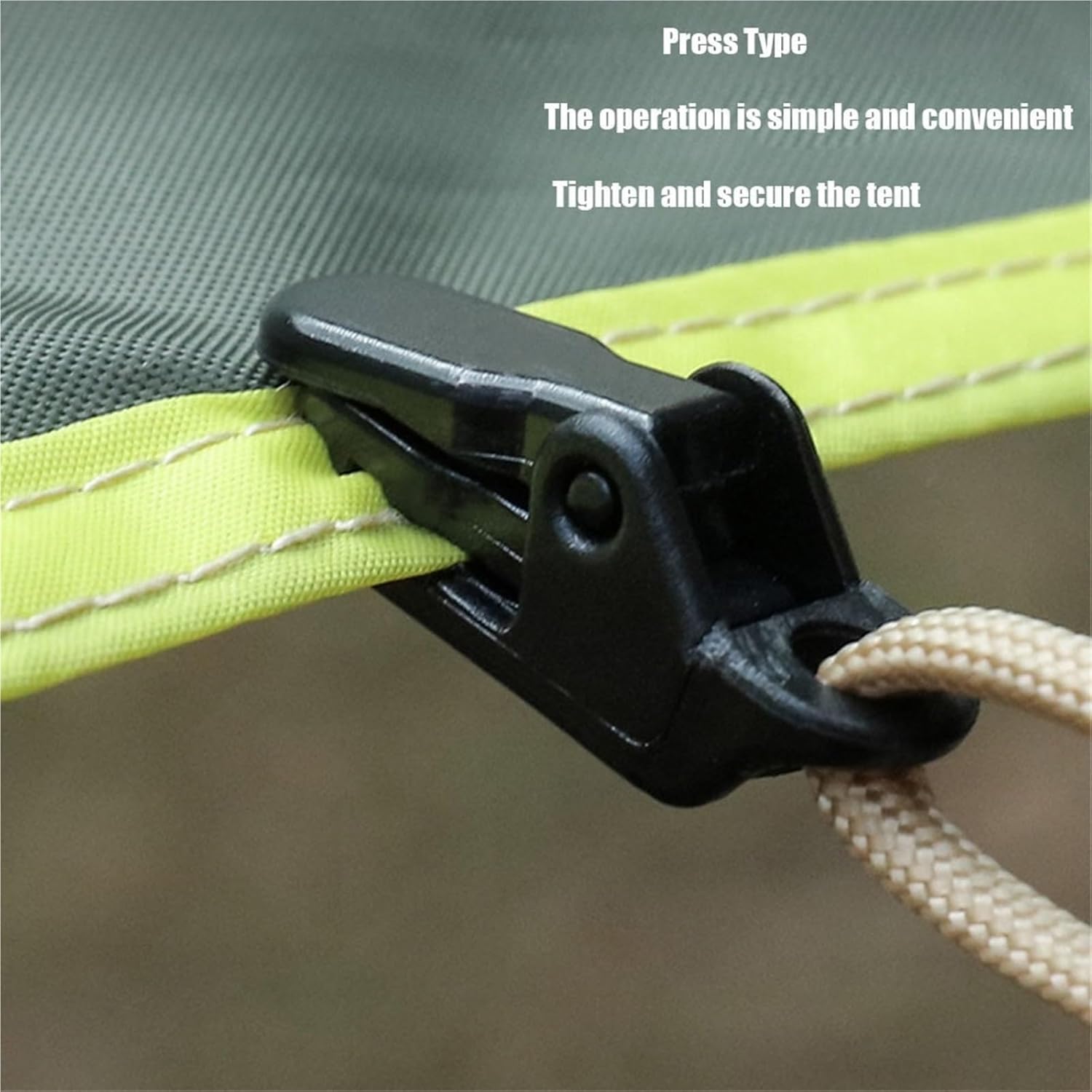 40Pcs Outdoor Awning Tarp Clips Snap Hangers for Tent Camping - Essential Equipment for Camp Hike Tighten Tool