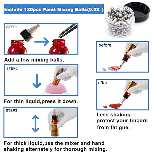 Miniatura 3 de ONiLAB Mini Vortex Mixer with Touch Function, Lab Mixing, Nail Polish,Tattoo Ink,Eyelash Adhesives and Acrylic Paints Mixing, Lab Vortexer for