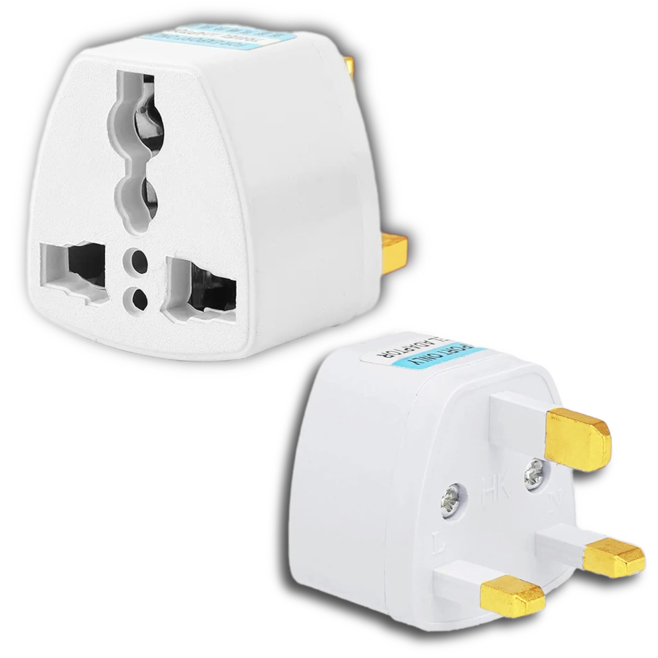 KAVANA India to UK Plug Adapter,Hong Kong,Dubai-Type G Plug Adapter-Perfect for Laptop,Camera Charger and More-3 Pin UK Travel Adapter-image-11