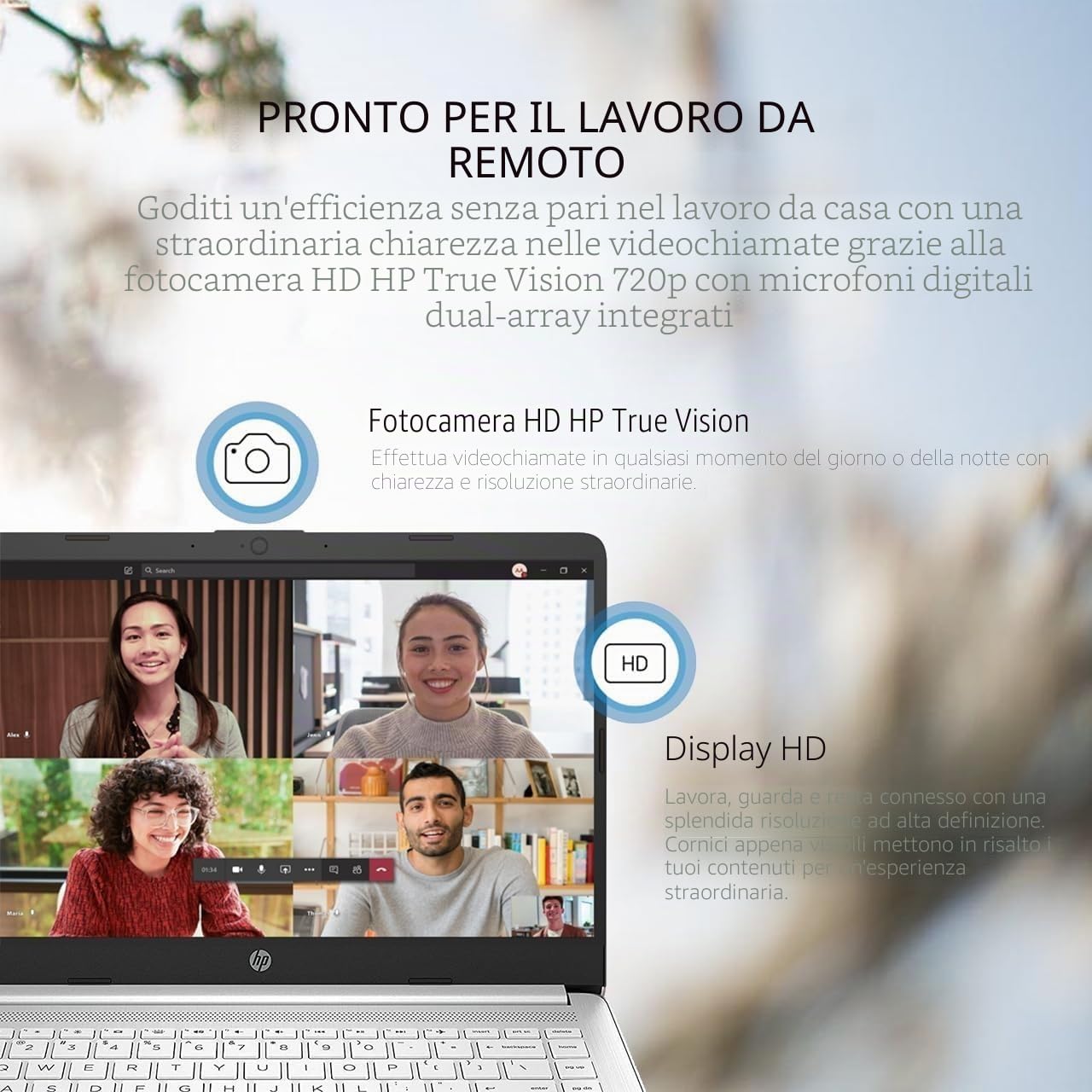 HP Stream - Computer portatile da 14 pollici per studenti, Intel Celeron N4120, 16 GB di RAM, 64 GB eMMC, Microsoft 365, webcam 720p, Windows 11 S, batteria a lunga durata, con accessori 5ave, bianco