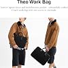 Bolso de trabajo Theo para hombre de Coach en jacquard Signature 3