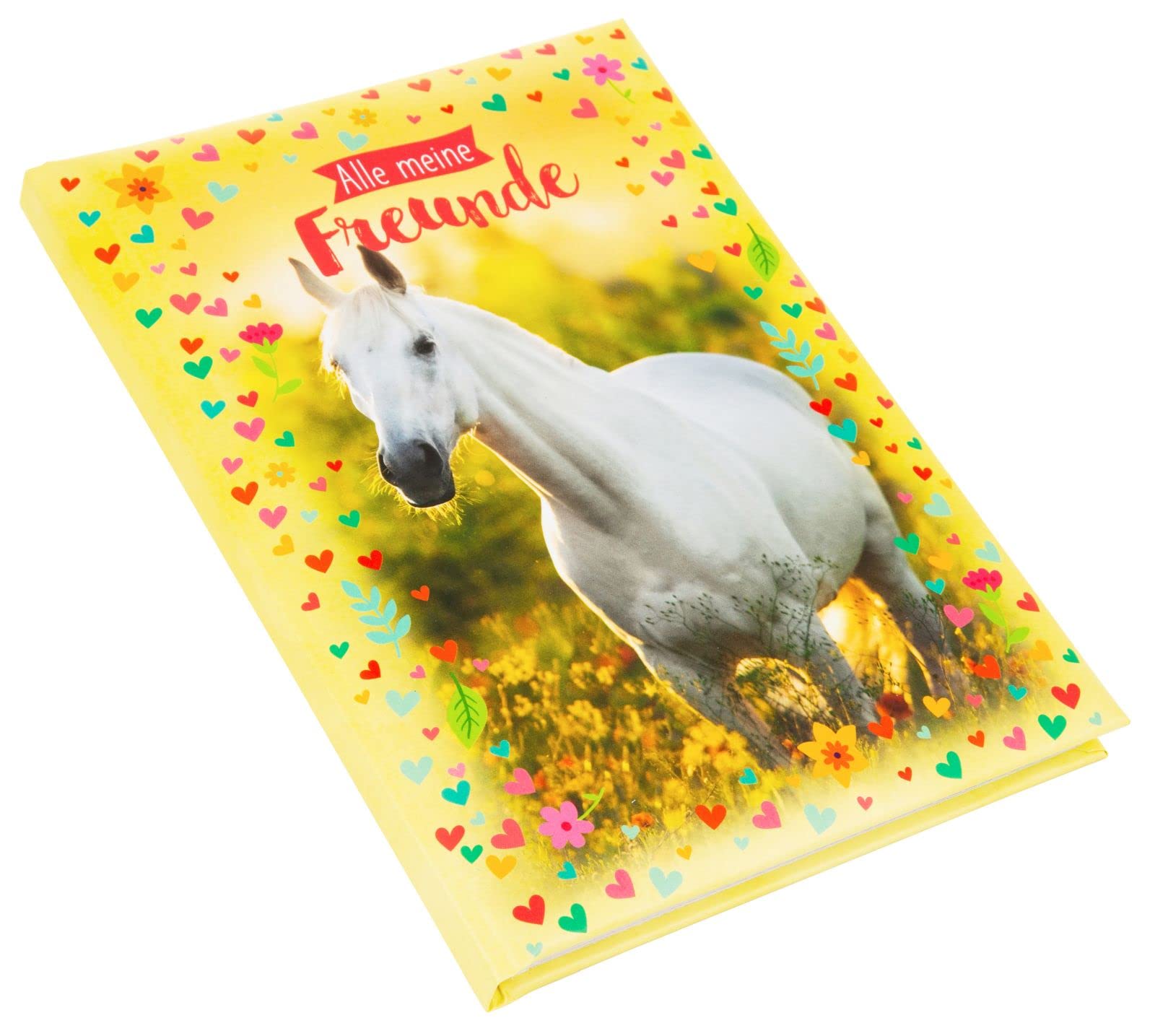 Goldbuch Journal Intime Chiara – 16,5x16,5x1,5 Cm – 96 Pages Blanches – Cadenas Et 2 Clés – Motif Cheval – Qualité Allemande