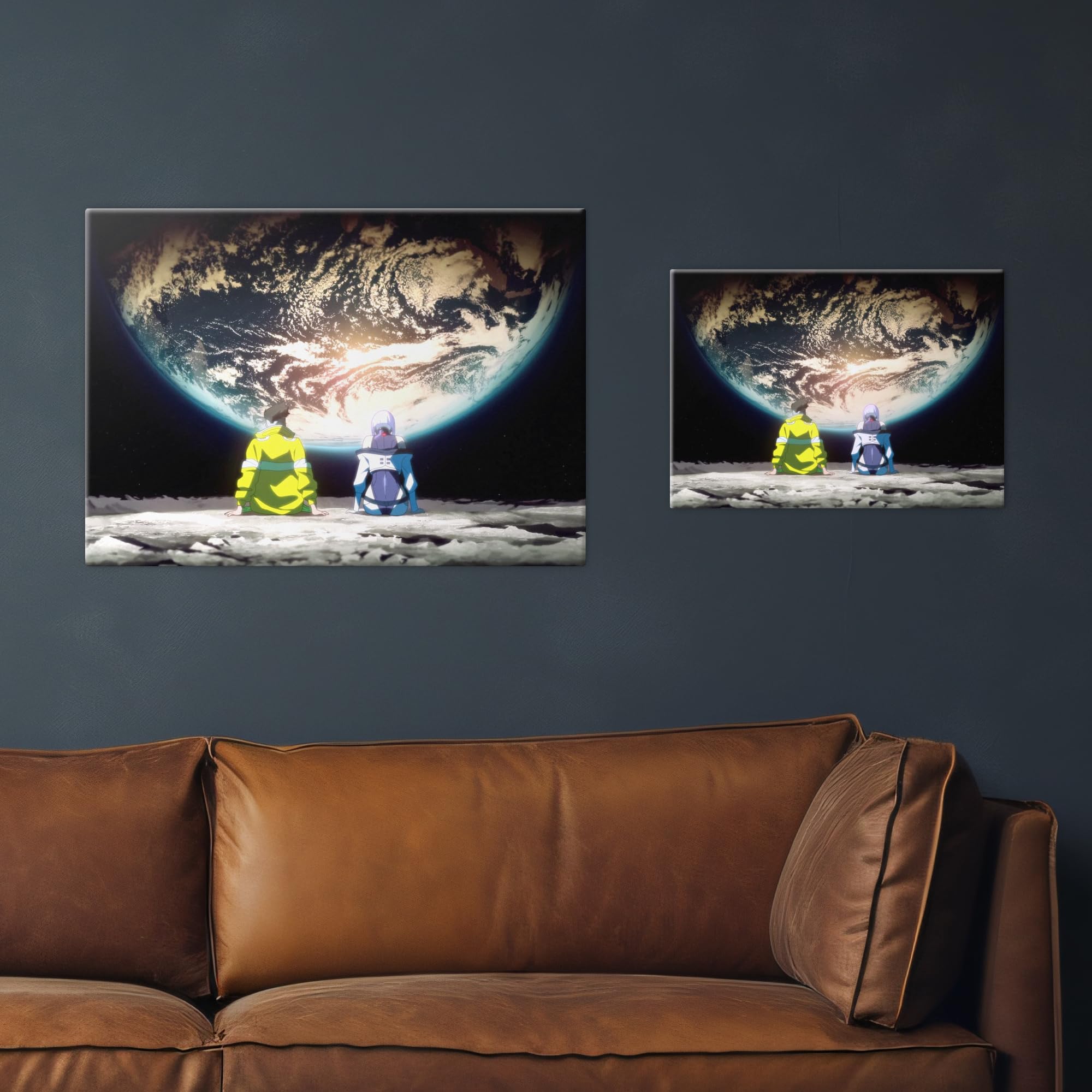 Displate Offiziell Cyberpunk MetallPoster Magnetische Befestigung Inklusive Lizenziert Bilder Hochwertiges Poster Cyberpunk Edgerunners - Moon Trip Poster 45 cm x 32 cm