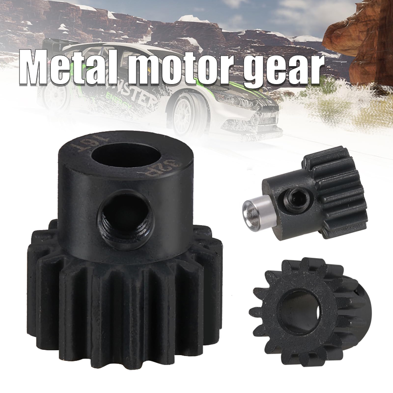 RC Metal 54T 32P Spur Gear &15T/17T/19T Pinions Gear Set & 3