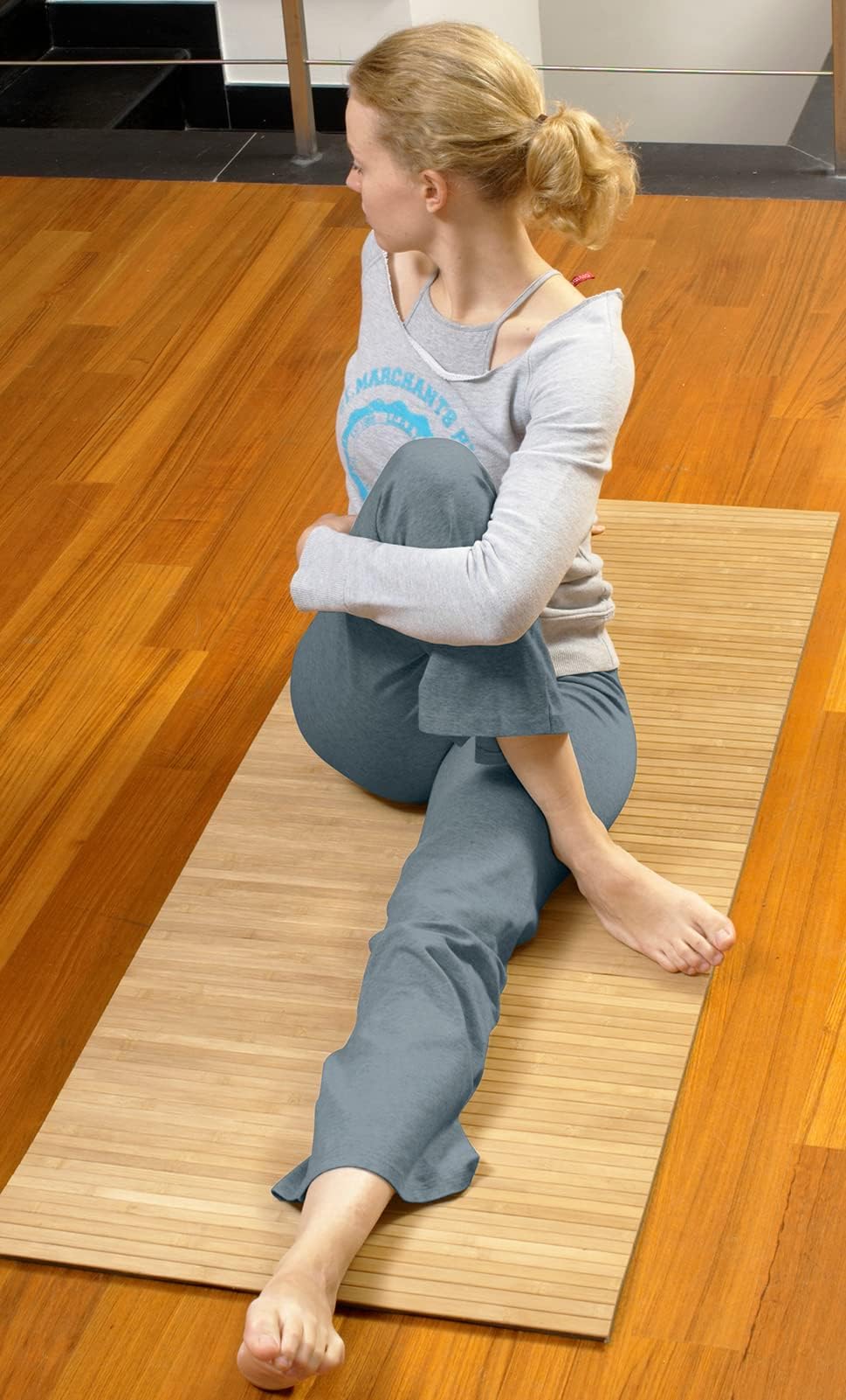 Cegerne Pantaloni Sportivi da Donna con Tasche Pantaloni Jogging Vita Alta Pantaloni Yoga Gamba Larga Pantaloni Dritti Sportivi con Spacco