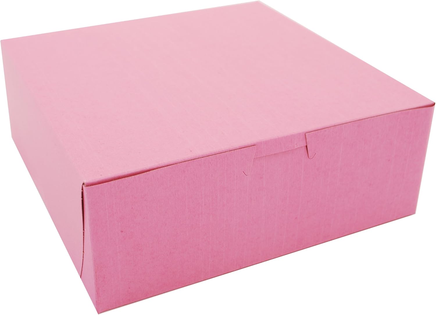 SCT Pink One-Piece Non-Window Bakery Box, 20 x 14.5 x 4, Pink, Paper, 50/Carton