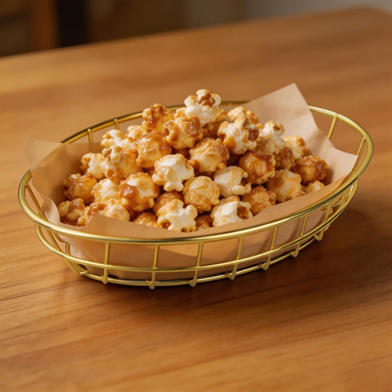 12 PCS Bread Basket for Serving, Gold Wire Basket, Small Wire Basket