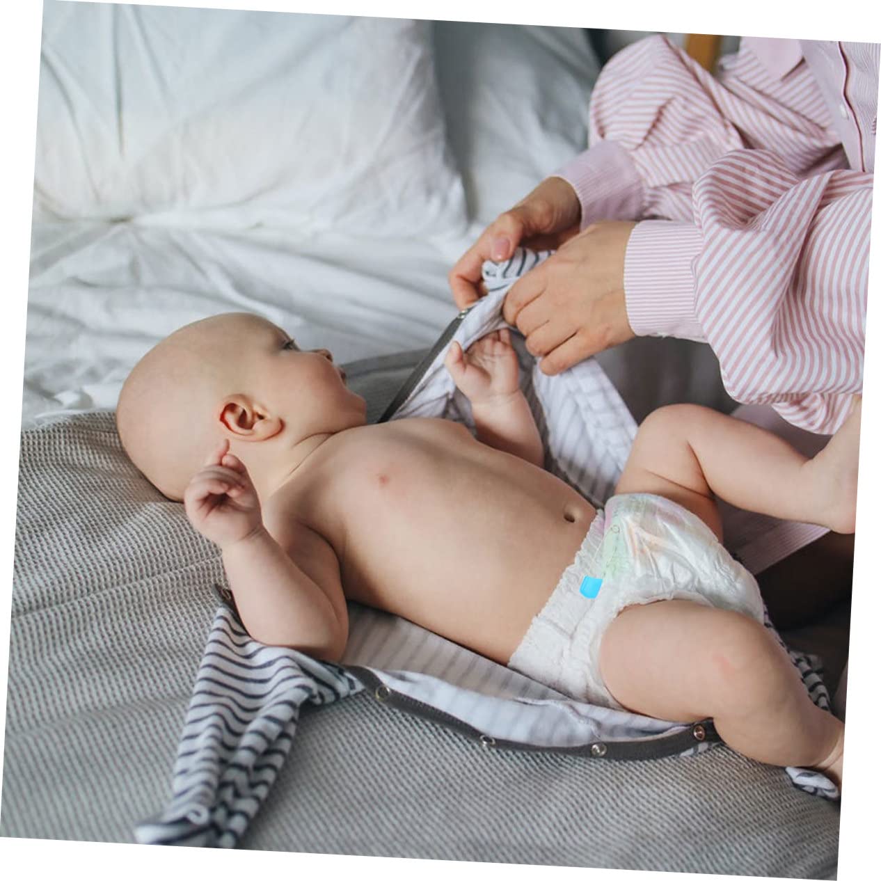 COHEALI Épingles à Couches Sécurisées pour Bébés 50 Pièces en Couleurs Variées Épingles à Tête en Plastique Résistantes Et Solide pour Couches Tissu Couture Et Loisirs Créatifs
