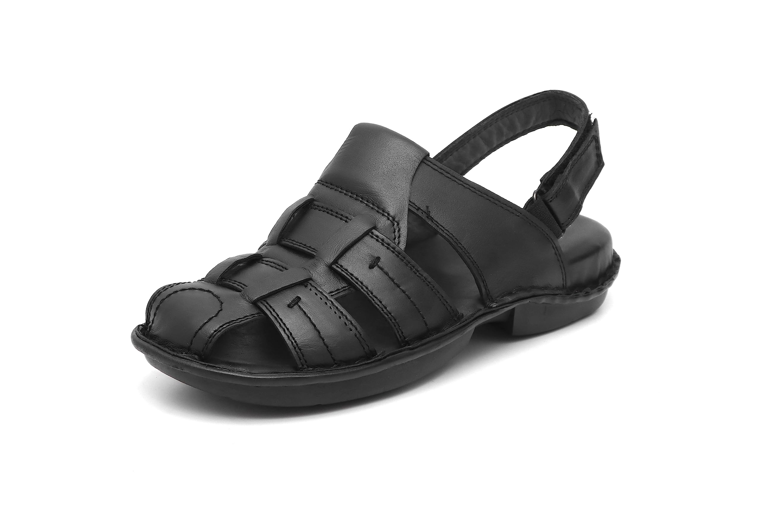 SF SanFerrara Black Original Leather Mens Sandals for Men Stylish - 06 UK (B0CC2S1PLZ) Amazon Price History, Amazon Price Tracker