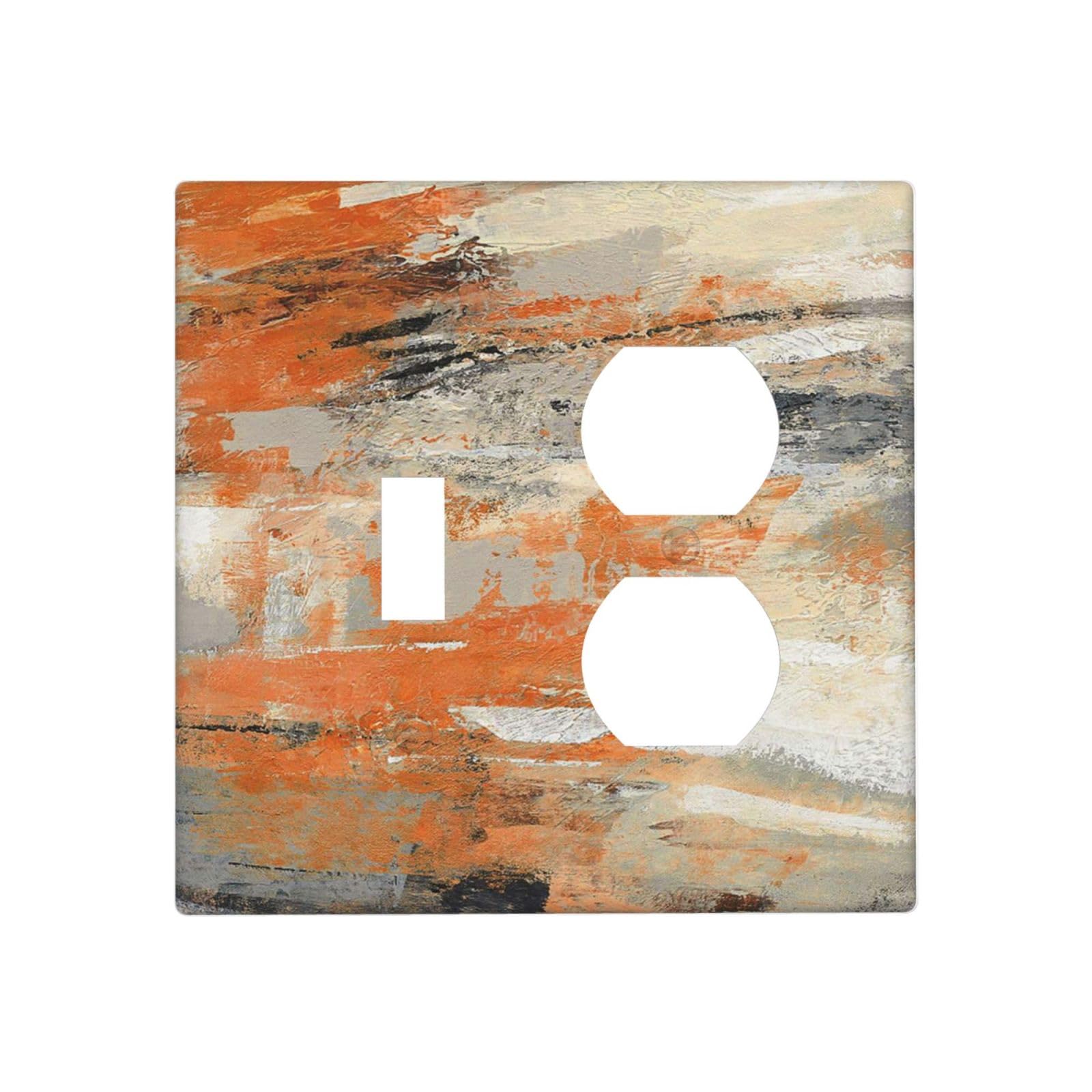 Plaque décorative moderne pour interrupteur au design géométrique