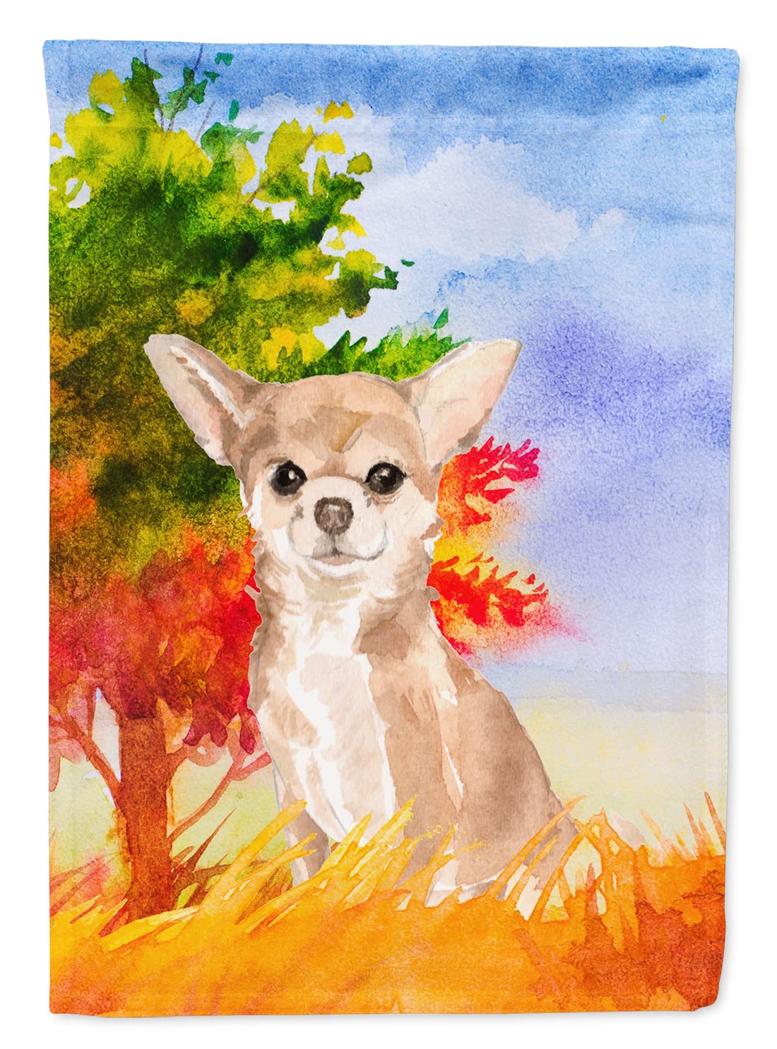 Drapeau Chihuahua d'automne grande taille Caroline's Treasures CK1948CHF pour décoration de maison